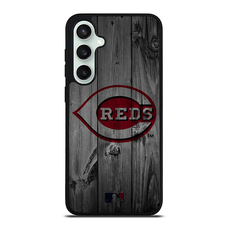 CINCINNATI REDS BASEBALL MLB WOOD LOGO Samsung Galaxy S23 FE Case Cover