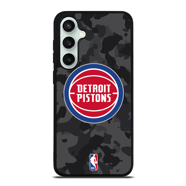 DETROIT PISTONS BLACK CAMO Samsung Galaxy S23 FE Case Cover