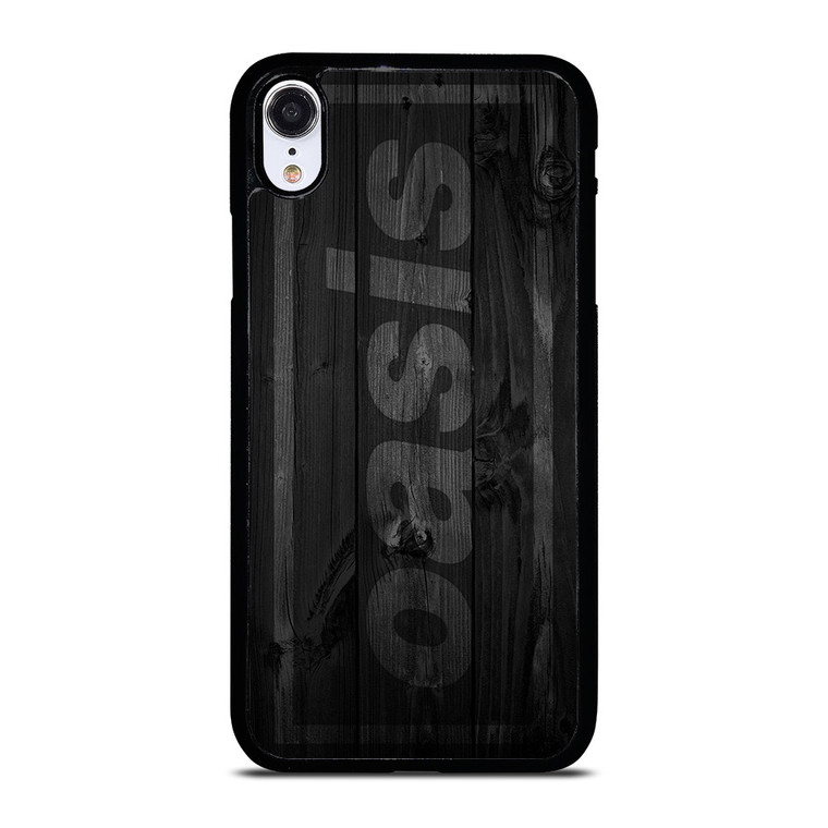 OASIS ROCK BAND WOODEN LOGO iPhone XR Case Cover