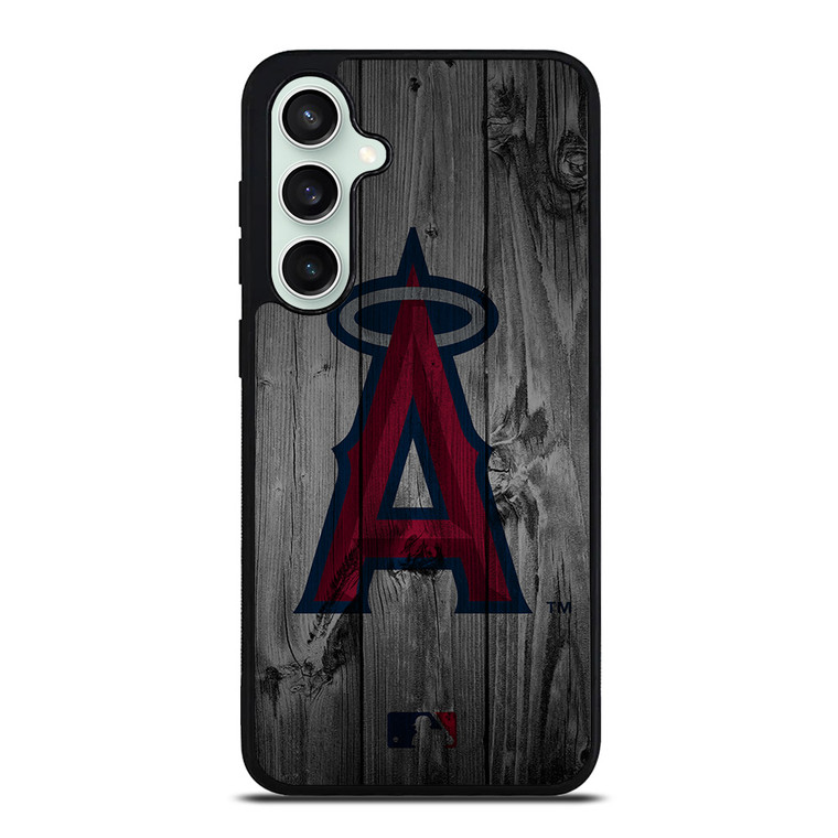 LOS ANGELES ANGELS BASEBALL MLB WOOD LOGO Samsung Galaxy S23 FE Case Cover