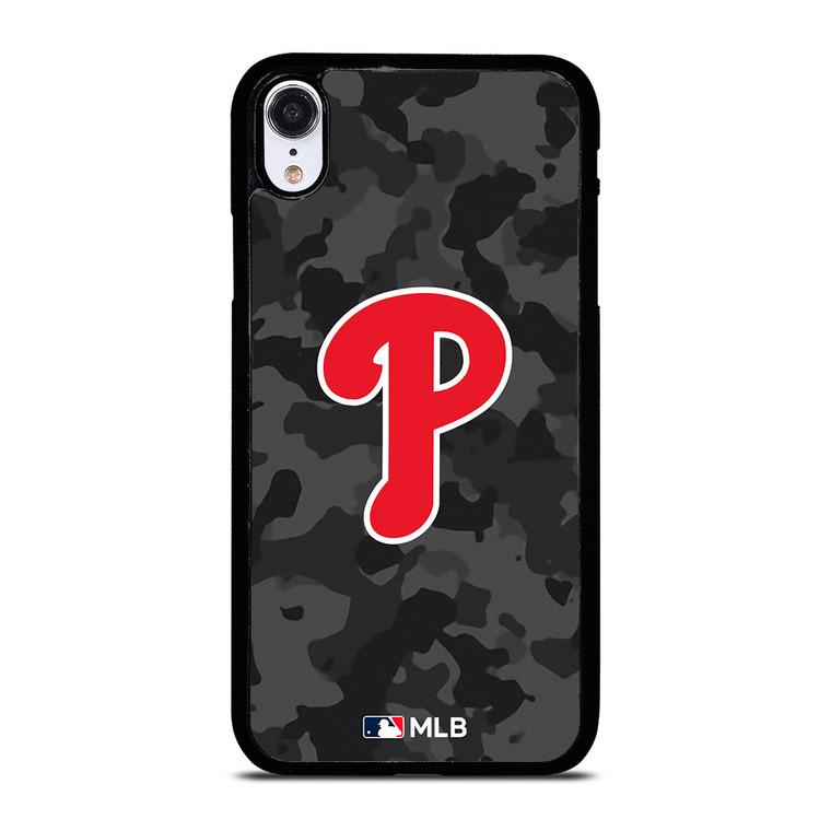 PHILADELPHIA PHILLIES BASEBALL BLACK CAMO iPhone XR Case Cover