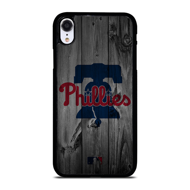 PHILADELPHIA PHILLIES BASEBALL MLB WOOD LOGO iPhone XR Case Cover