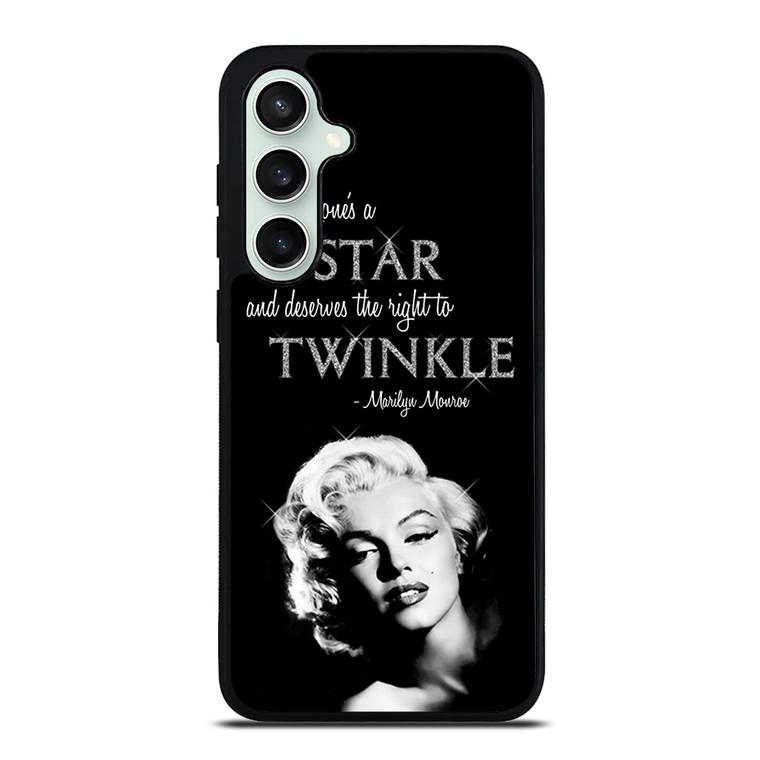 MARILYN MONROE BLACK QUOTES Samsung Galaxy S23 FE Case Cover