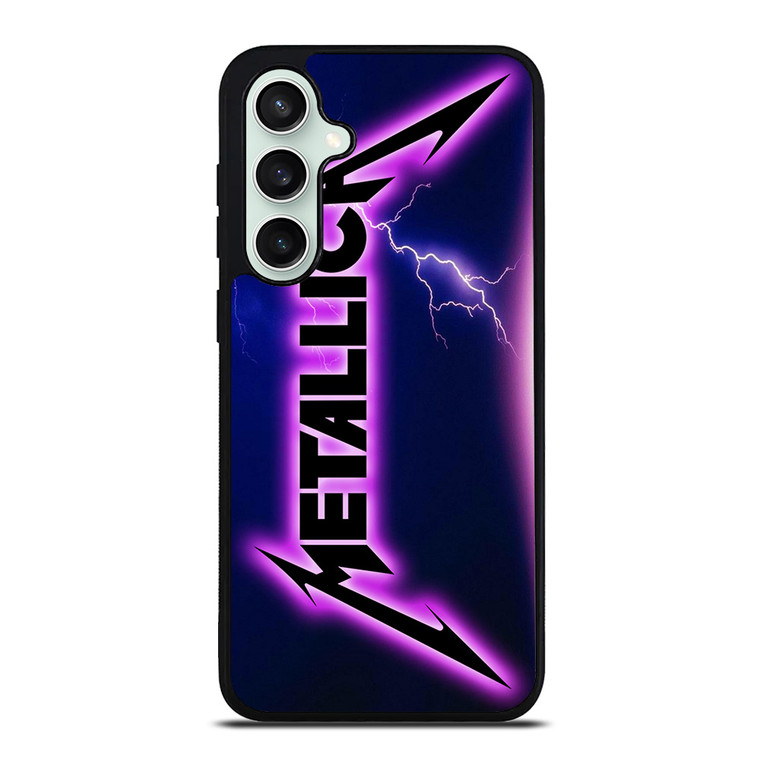METALLICA ROCK BAND VIOLET LIGHTNING Samsung Galaxy S23 FE Case Cover