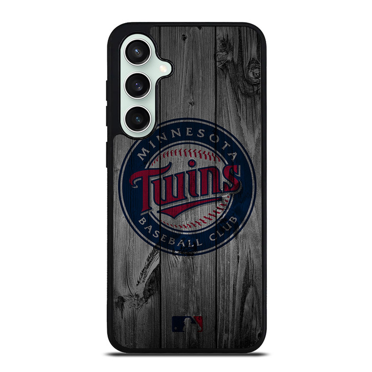 MINNESOTA TWINS BASEBALL MLB WOOD LOGO Samsung Galaxy S23 FE Case Cover