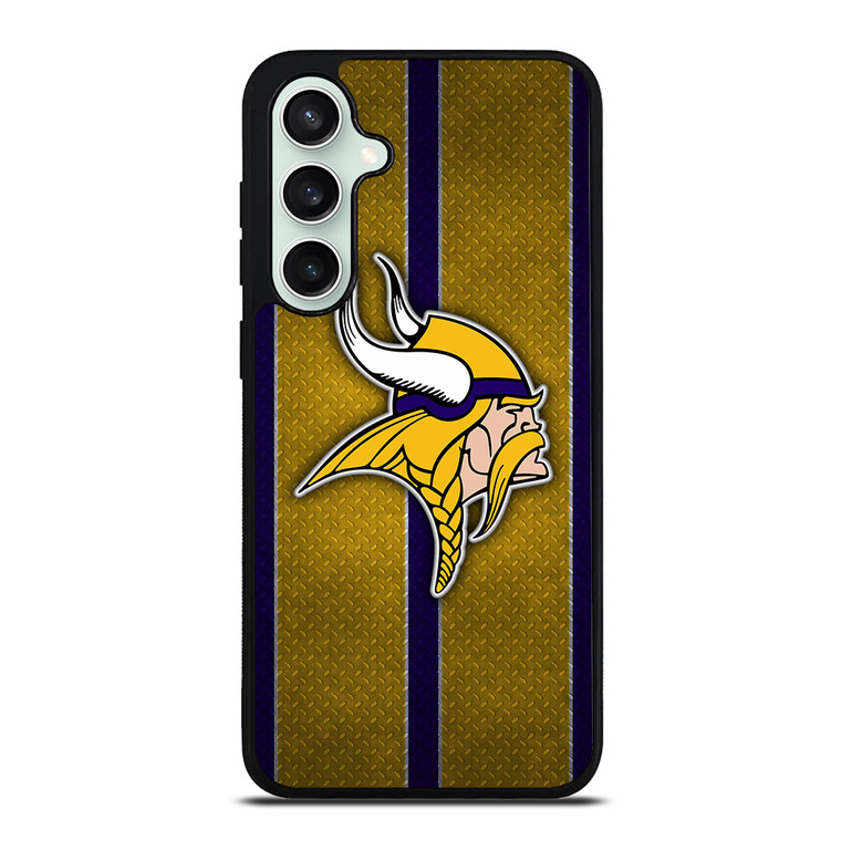 MINNESOTA VIKINGS NFL METAL STRIPE Samsung Galaxy S23 FE Case Cover