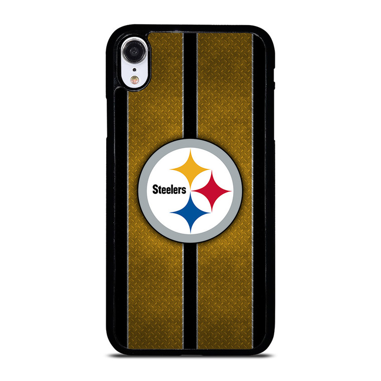 PITTSBURGH STEELERS NFL METAL STRIPE iPhone XR Case Cover