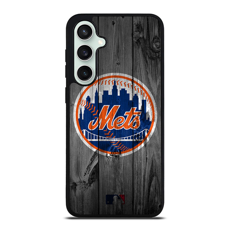 NEW YORK METS BASEBALL MLB WOOD LOGO Samsung Galaxy S23 FE Case Cover