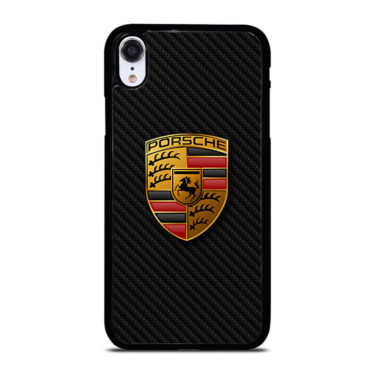 PORSCHE AUTOMOBILE CARBON FIBER iPhone XR Case Cover