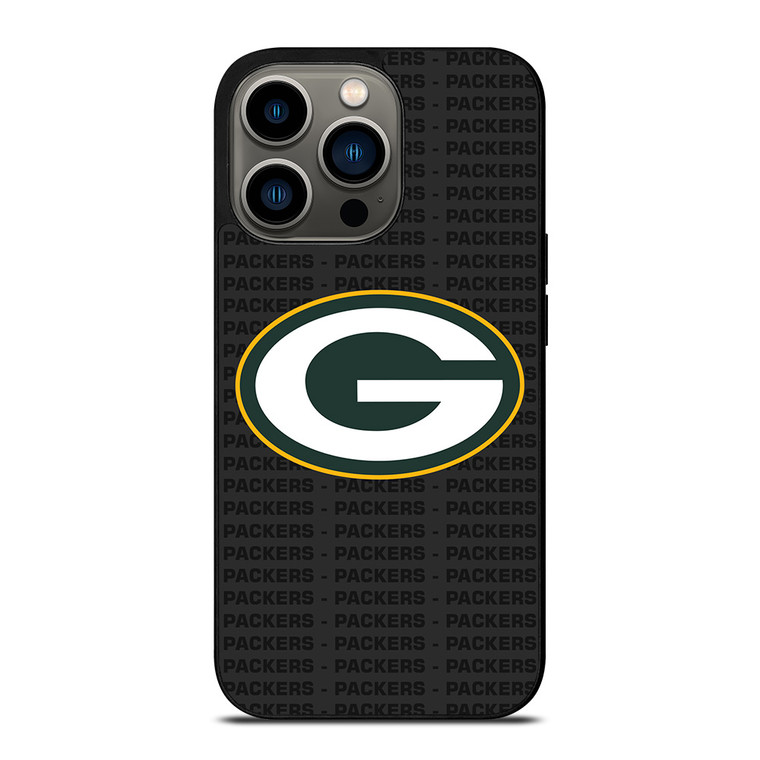 GREEN BAY PACKERS FOOTBALL TEXT iPhone 13 Pro Case Cover