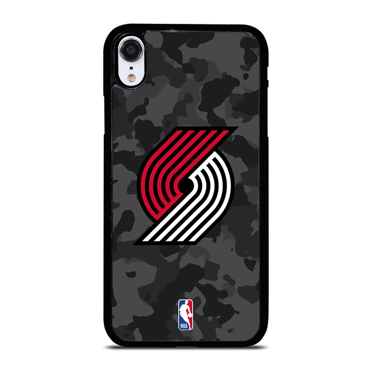 PORTLAND TRAIL BLAZERS BLACK CAMO iPhone XR Case Cover