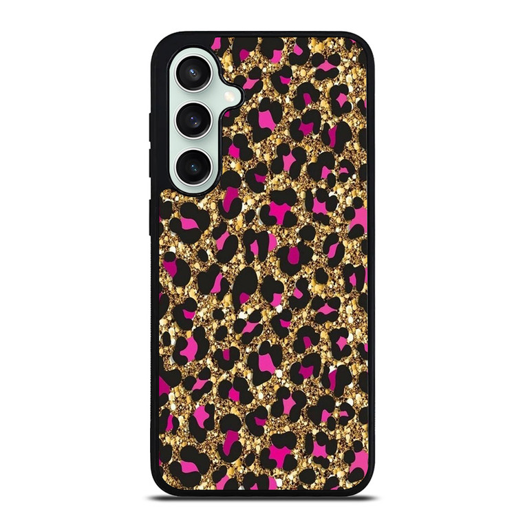 PINK LEOPARD GLITTER SKIN Samsung Galaxy S23 FE Case Cover
