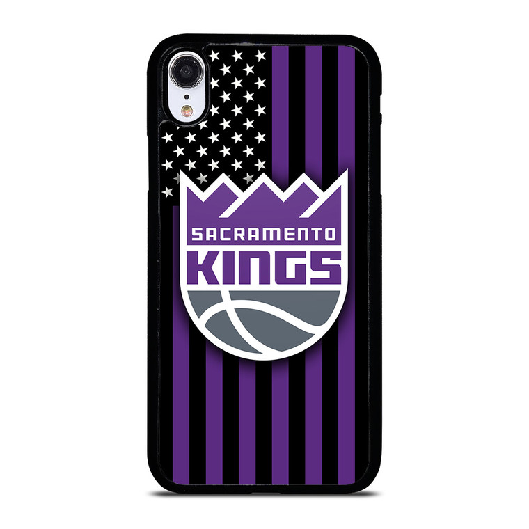 SACRAMENTO KINGS NBA USA FLAG iPhone XR Case Cover