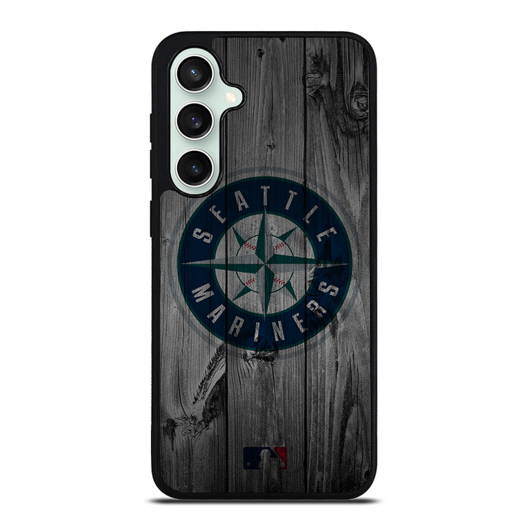 SEATTLE MARINERS BASEBALL MLB WOOD LOGO Samsung Galaxy S23 FE Case Cover