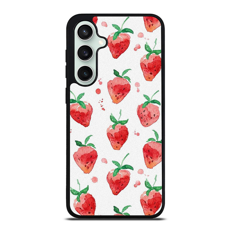 STRAWBERRY BRUSHED PATTERN Samsung Galaxy S23 FE Case Cover