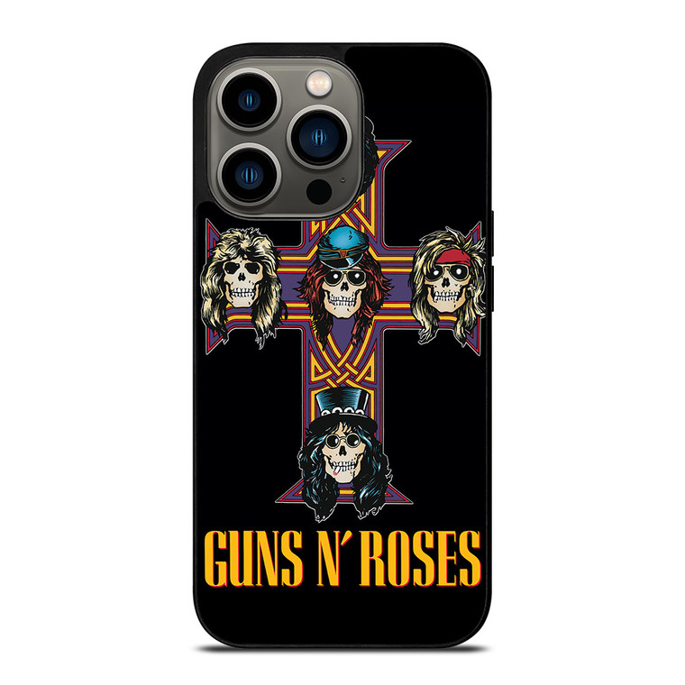 GUNS N ROSES ROCK BAND CROSS iPhone 13 Pro Case Cover