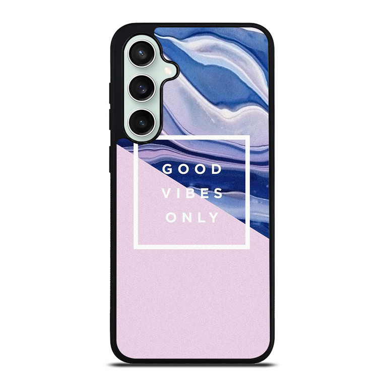 TUMBLR GOOD VIBES ONLY PINK MARBLE Samsung Galaxy S23 FE Case Cover