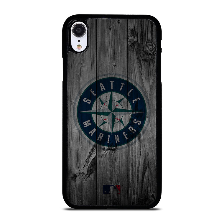 SEATTLE MARINERS BASEBALL MLB WOOD LOGO iPhone XR Case Cover