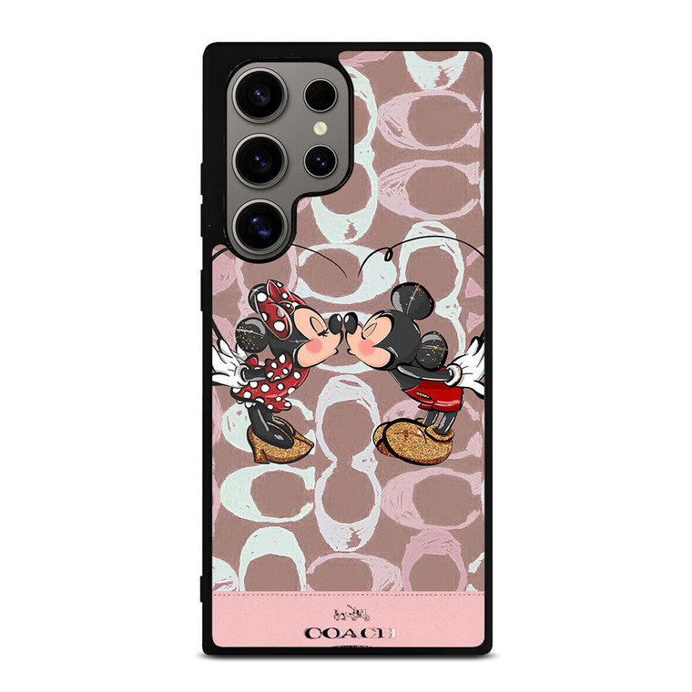 COACH NEW YORK LOGO MICKEY MINNIE MOUSE DISNEY KISS Samsung Galaxy S24 Ultra Case Cover COACH NEW YORK LOGO MICKEY MINNIE MOUSE DISNEY KISS Samsung Galaxy S24 Ultra Case Cover