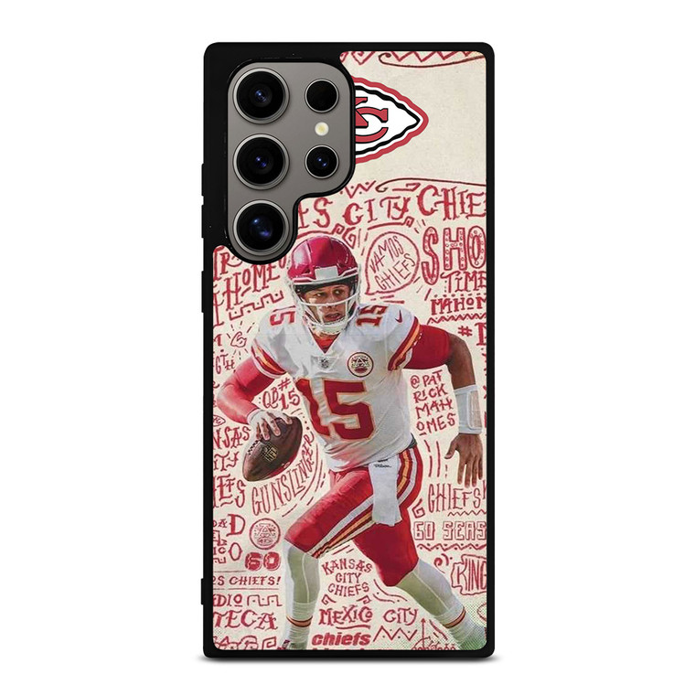 KANSAS CITY CHIEFS 15 PATRICK MAHOMES Samsung Galaxy S24 Ultra Case Cover