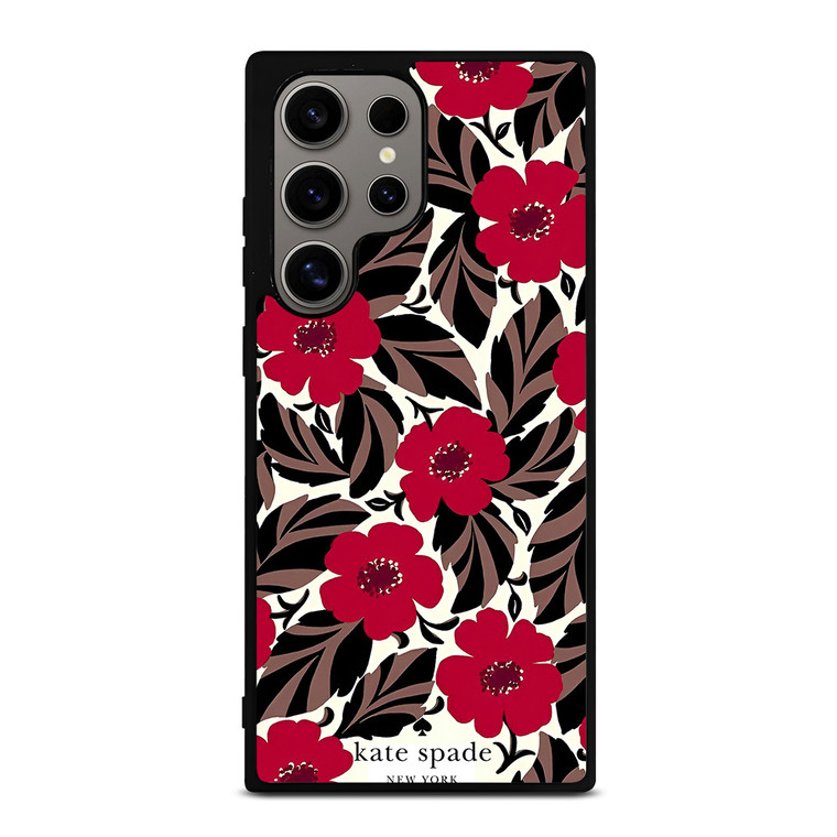 KATE SPADE NEW YORK LOGO RED ROSES Samsung Galaxy S24 Ultra Case Cover