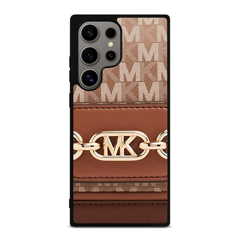 MK MICHAEL KORS LOGO BROWN BAG Samsung Galaxy S24 Ultra Case Cover