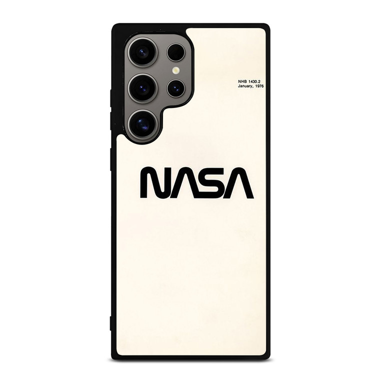NASA LOGO WHITEI CON Samsung Galaxy S24 Ultra Case Cover