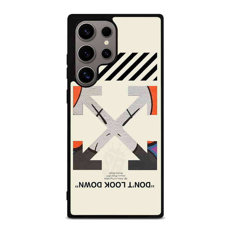 OFF WHITE KAWS LOGO DONT LOOK DOWN Samsung Galaxy S24 Ultra Case Cover