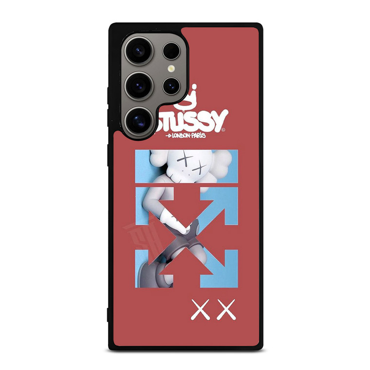 OFF WHITE STUSSY KAWS LOGO Samsung Galaxy S24 Ultra Case Cover