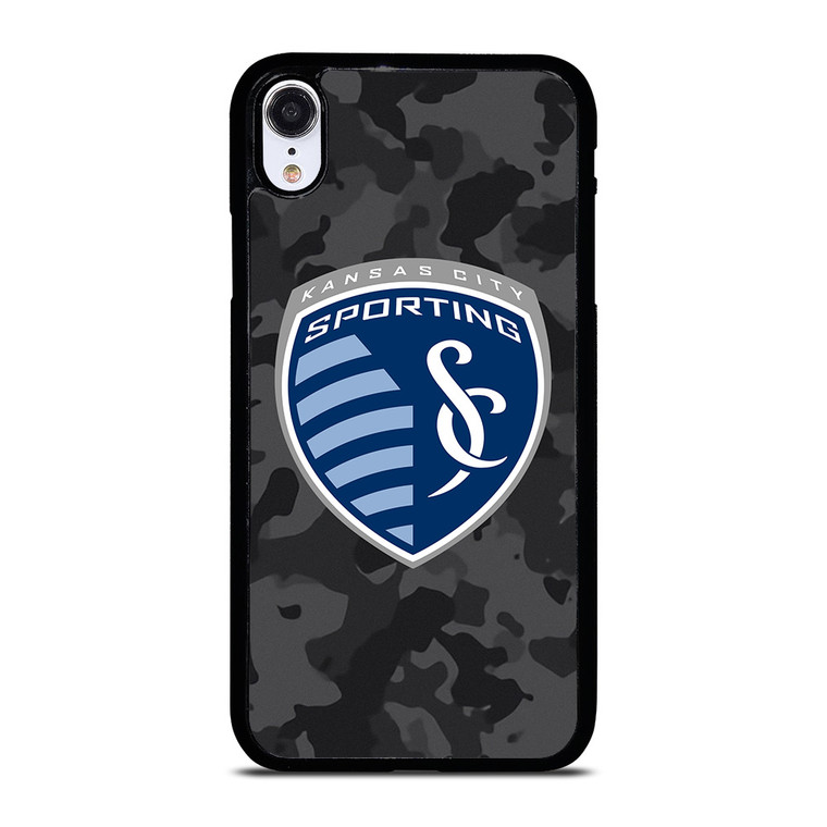SPORTING KANSAS CITY MLS BLACK CAMO iPhone XR Case Cover