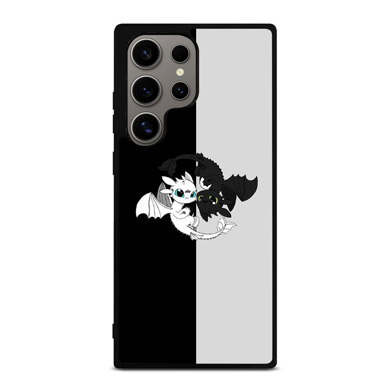 TOOTHLESS AND LIGHT FURY YIN YANG Samsung Galaxy S24 Ultra Case Cover