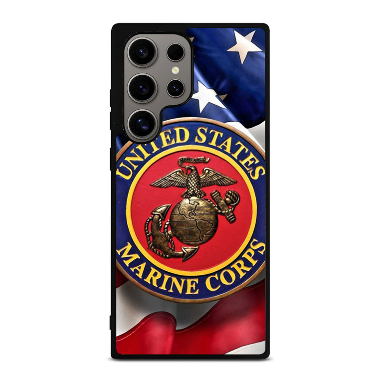 UNITED STATES US MARINE CORPS LOGO FLAG Samsung Galaxy S24 Ultra Case Cover