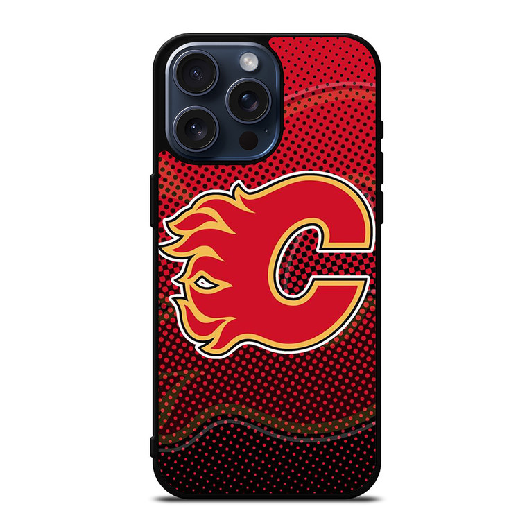 CALGARY FLAMES LOGO HOCKEY TEAM ICON iPhone 15 Pro Max Case Cover