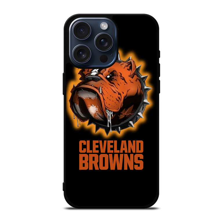 CLEVELAND BROWNS FOOTBALL LOGO DAWG POUND MASCOT iPhone 15 Pro Max Case Cover CLEVELAND BROWNS FOOTBALL LOGO DAWG POUND MASCOT iPhone 15 Pro Max Case Cover