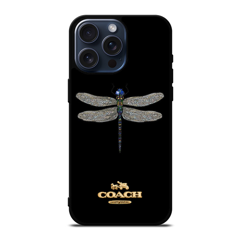 COACH NEW YORK LOGO DRAGONFLY iPhone 15 Pro Max Case Cover