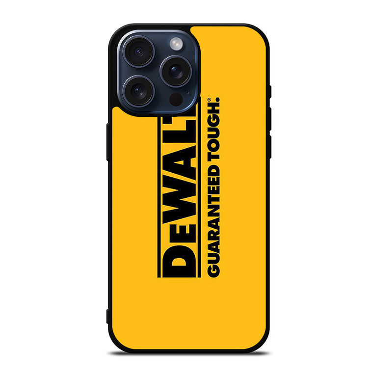 DEWALT TOOL LOGO GUARANTEED TOUGH iPhone 15 Pro Max Case Cover