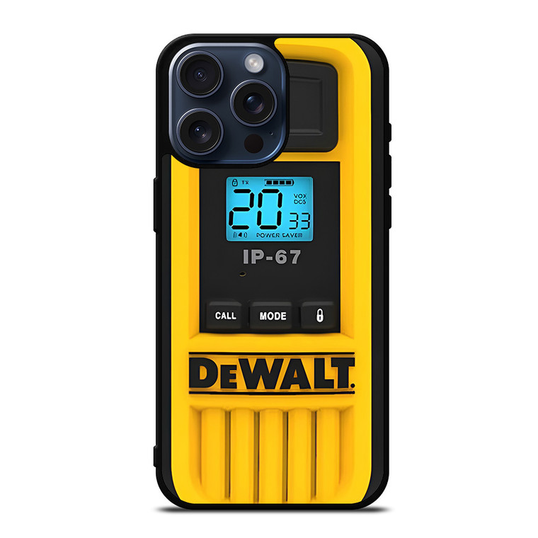 DEWALT TOOL LOGO HEAVY DUTY WALKIE TALKIE iPhone 15 Pro Max Case Cover