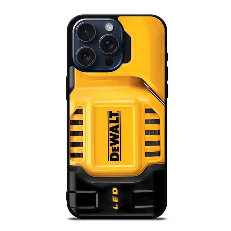DEWALT TOOL LOGO JOBSITE LED SPOTLIGHT iPhone 15 Pro Max Case Cover