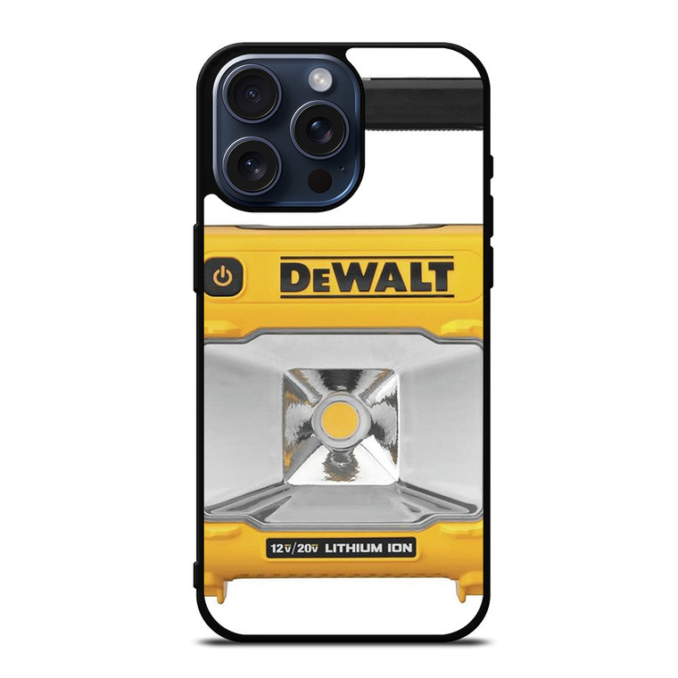 DEWALT TOOL LOGO LED WORK LIGHT iPhone 15 Pro Max Case Cover