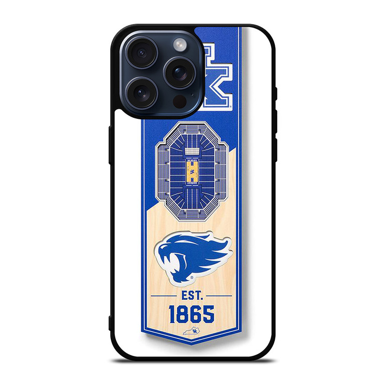 KENTUCKY WILD CATS UNIVERSITY BASKETBALL TEAM LOGO 1865 iPhone 15 Pro Max Case Cover