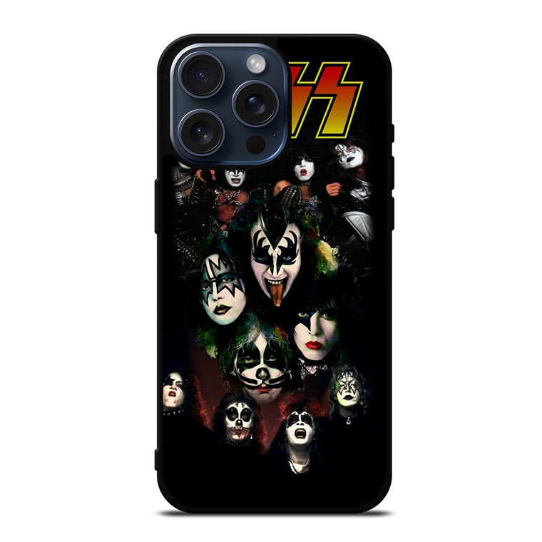 KISS ROCK AND ROLL BAND iPhone 15 Pro Max Case Cover