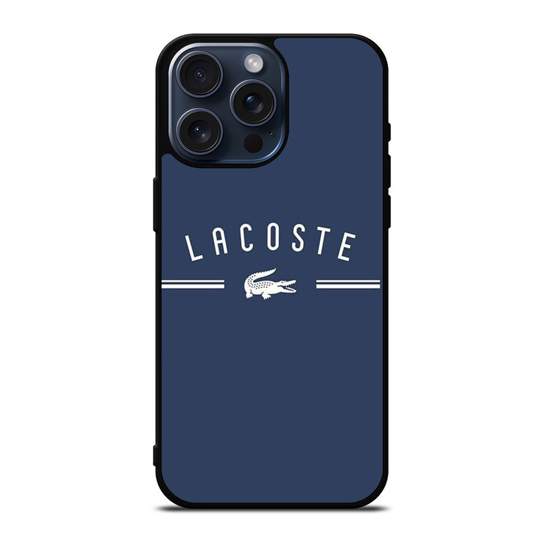 LACOSTE CROC LOGO BLUE iPhone 15 Pro Max Case Cover