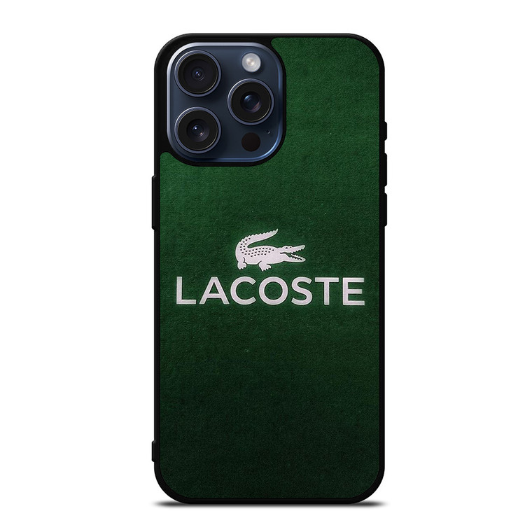LACOSTE FASHION LOGO GREEN ICON iPhone 15 Pro Max Case Cover