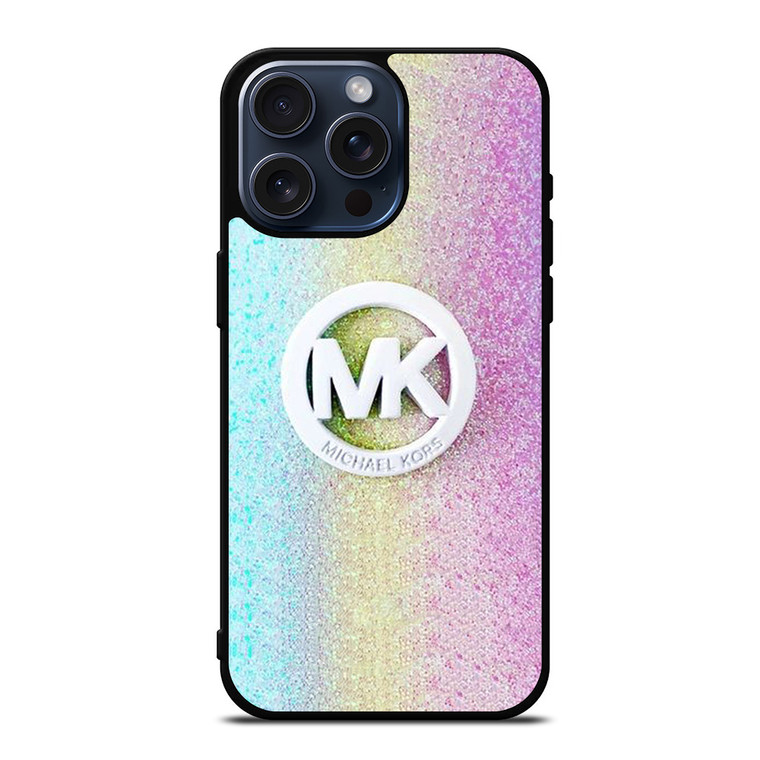 MICHAEL KORS MK LOGO RAINBOW iPhone 15 Pro Max Case Cover