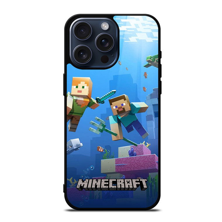 MINECRAFT GAMES UNDER WATER iPhone 15 Pro Max Case Cover