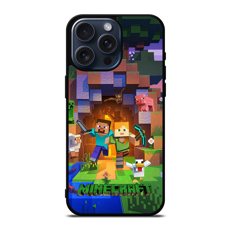 MINECRAFT GAMES WALLPAPER iPhone 15 Pro Max Case Cover