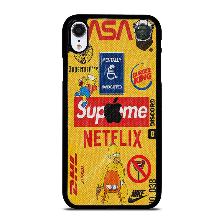 SUPREME NETFLIX COLLAGE iPhone XR Case Cover
