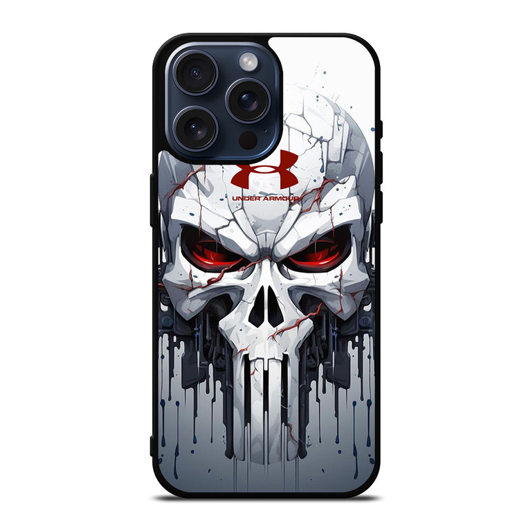 PUNISHER MARVEL UNDER ARMOUR LOGO iPhone 15 Pro Max Case Cover