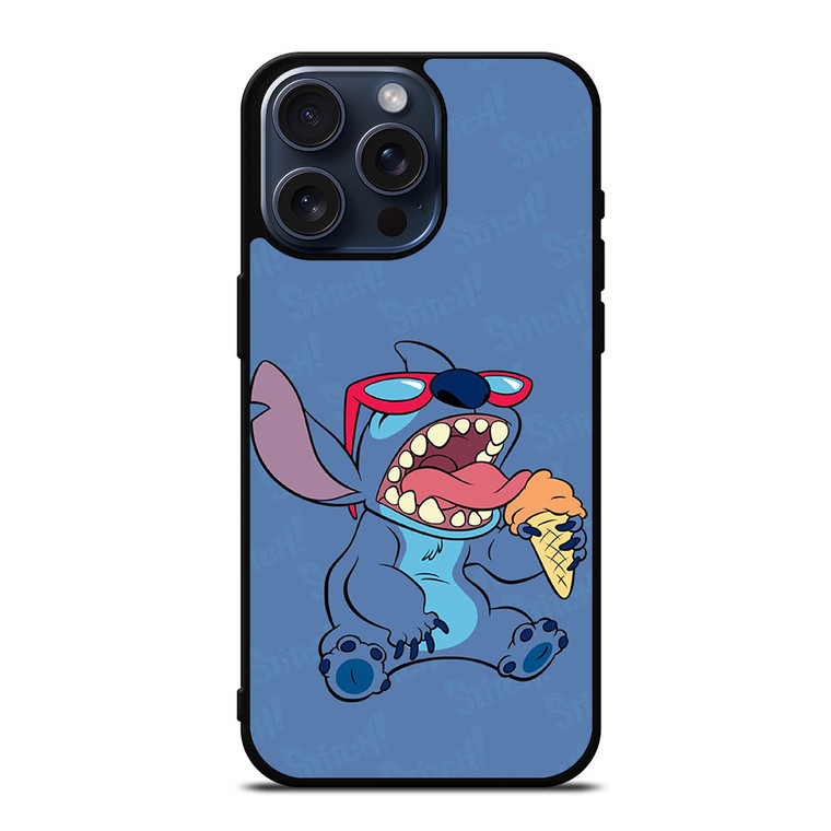 STITCH DISNEY CARTOON ICE CREAM iPhone 15 Pro Max Case Cover STITCH DISNEY CARTOON ICE CREAM iPhone 15 Pro Max Case Cover