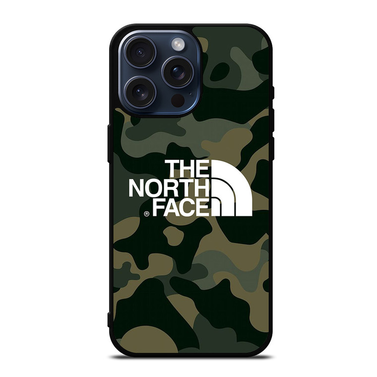 THE NORTH FACE LOGO CAMO iPhone 15 Pro Max Case Cover